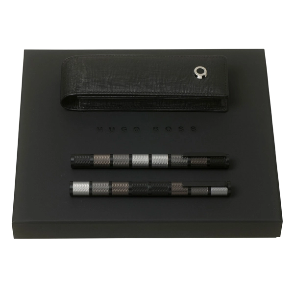 Kit caneta tinteiro, roller e estojo - 4Unik