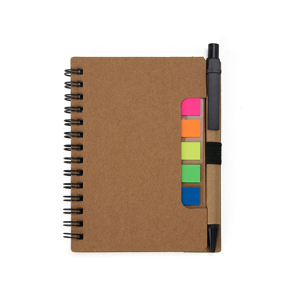 BLOCO DE ANOTAÇÕES ECO. C/ CANETA E AUTO ADESIVOS - 4Unik