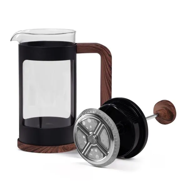 CAFETEIRA PRENSA FRANCESA EM VIDRO / AÇO INOX - 350ML - 4Unik