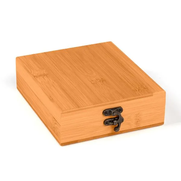 CONJUNTO PARA VINHO EM BAMBU - 5 PÇS - 4Unik