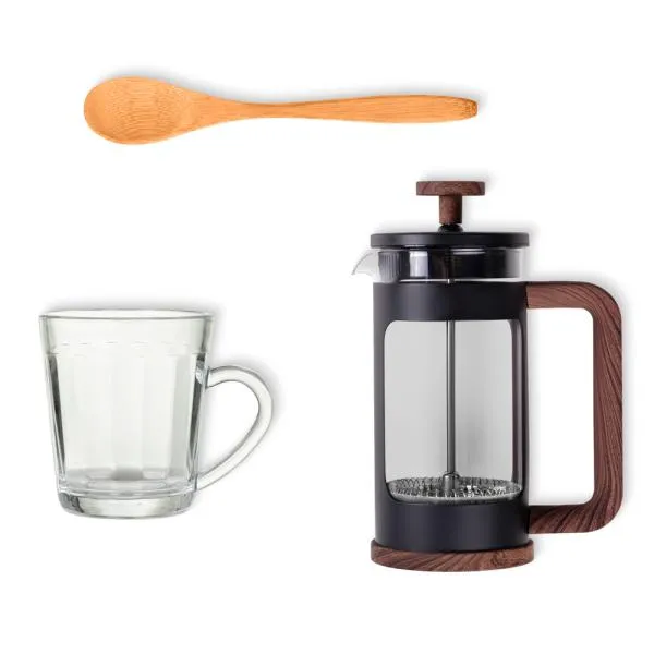KIT PARA CAFÉ COM PRENSA FRANCESA - 3 PÇS - 4Unik