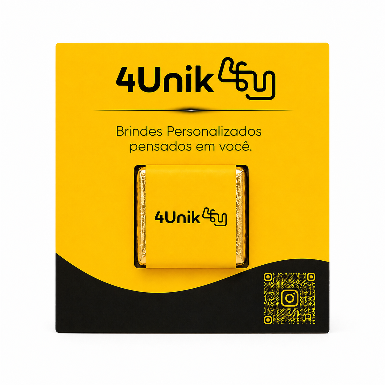 Tag com Barra de Chocolate 5g Personalizada - 4Unik