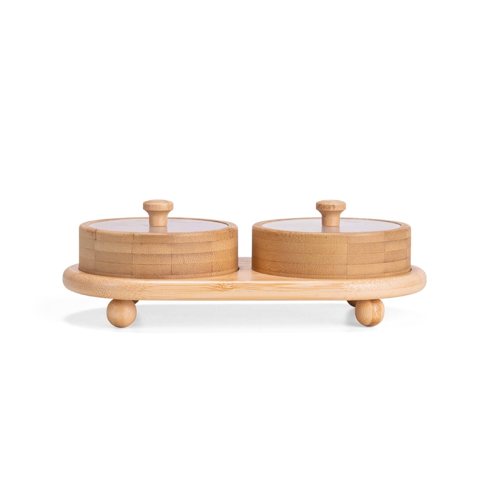 CONJUNTO POTES BAMBU 2 PEÇAS - 4Unik