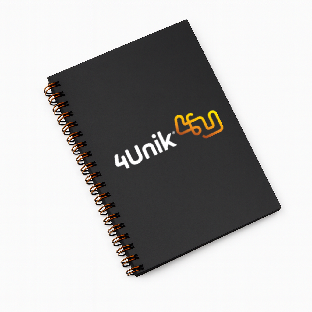 Caderno Capa Dura em material sintético - 4Unik