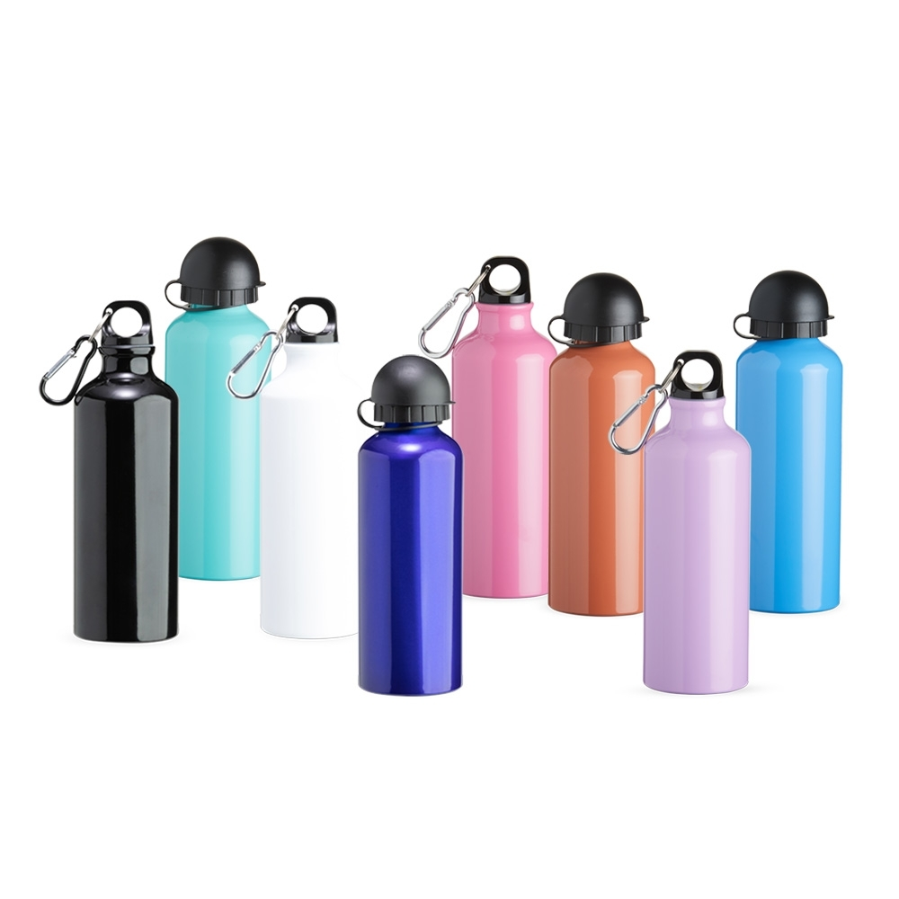 SQUEEZE ALUMINIO 500ML C/ BICO E MOSQUETÃO - 4Unik