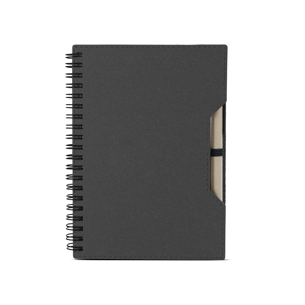 Caderno capa em papelão reciclado com caneta CAD462 - 4Unik