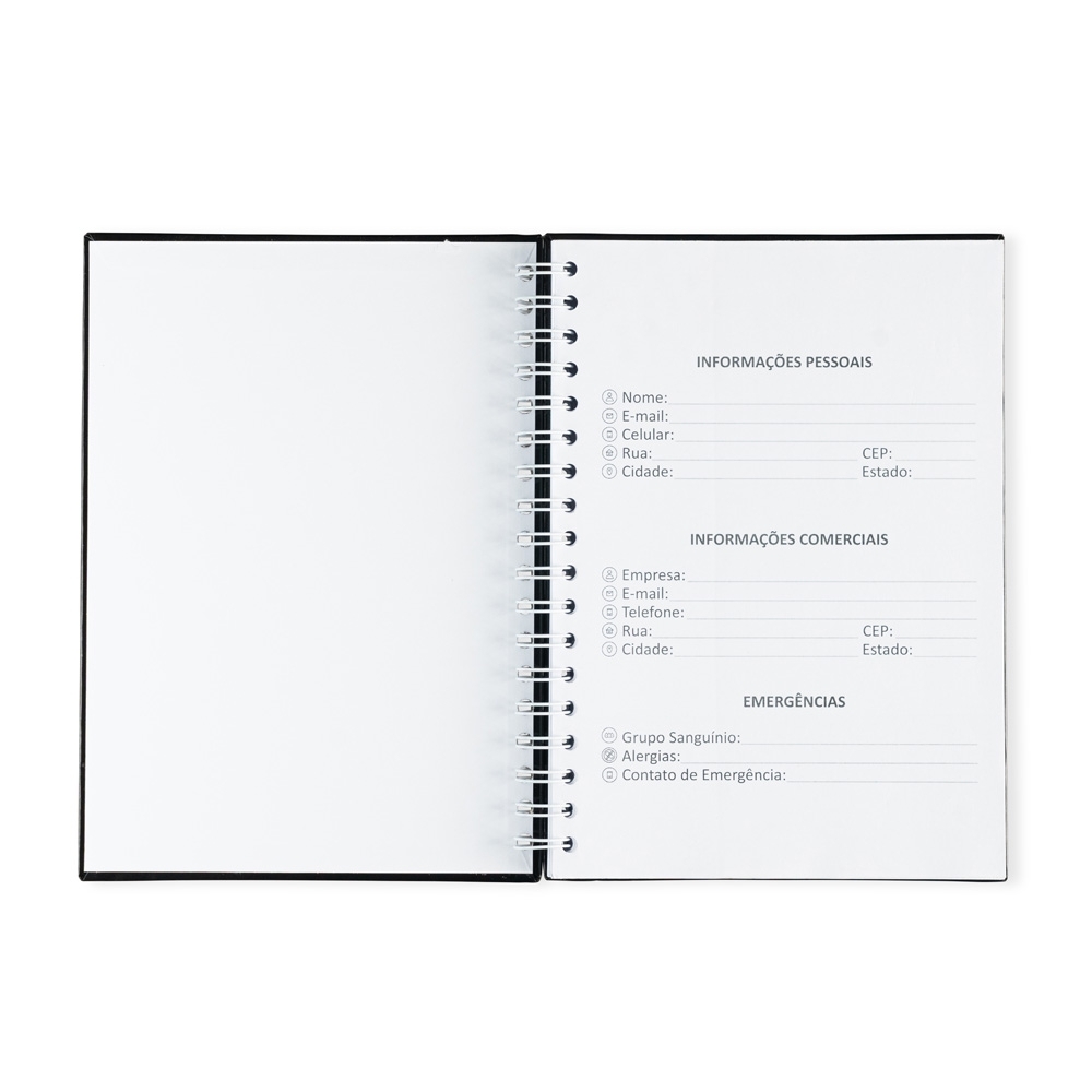 CADERNO LAMINADO COM PAUTA - 4Unik