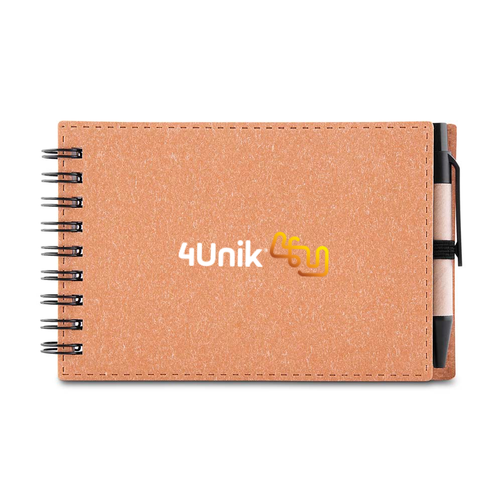 Mini Caderno A6 de anotações com caneta BL048 - 4Unik