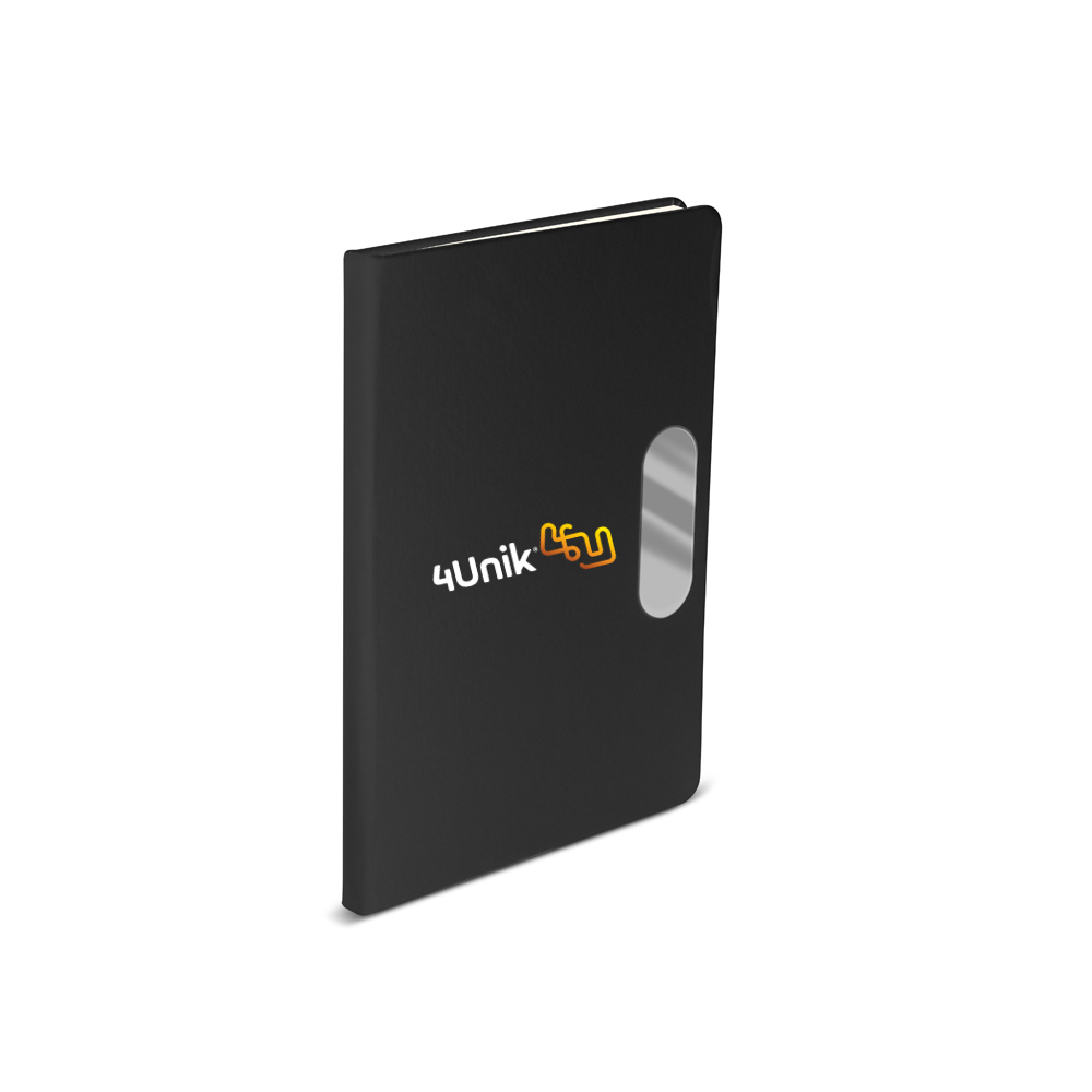 Caderno em PU com placa em metal CAD470 - 4Unik