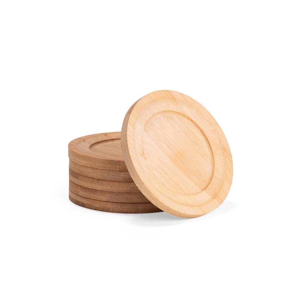 KIT PORTA-COPOS BAMBU 6 PEÇAS - 4Unik