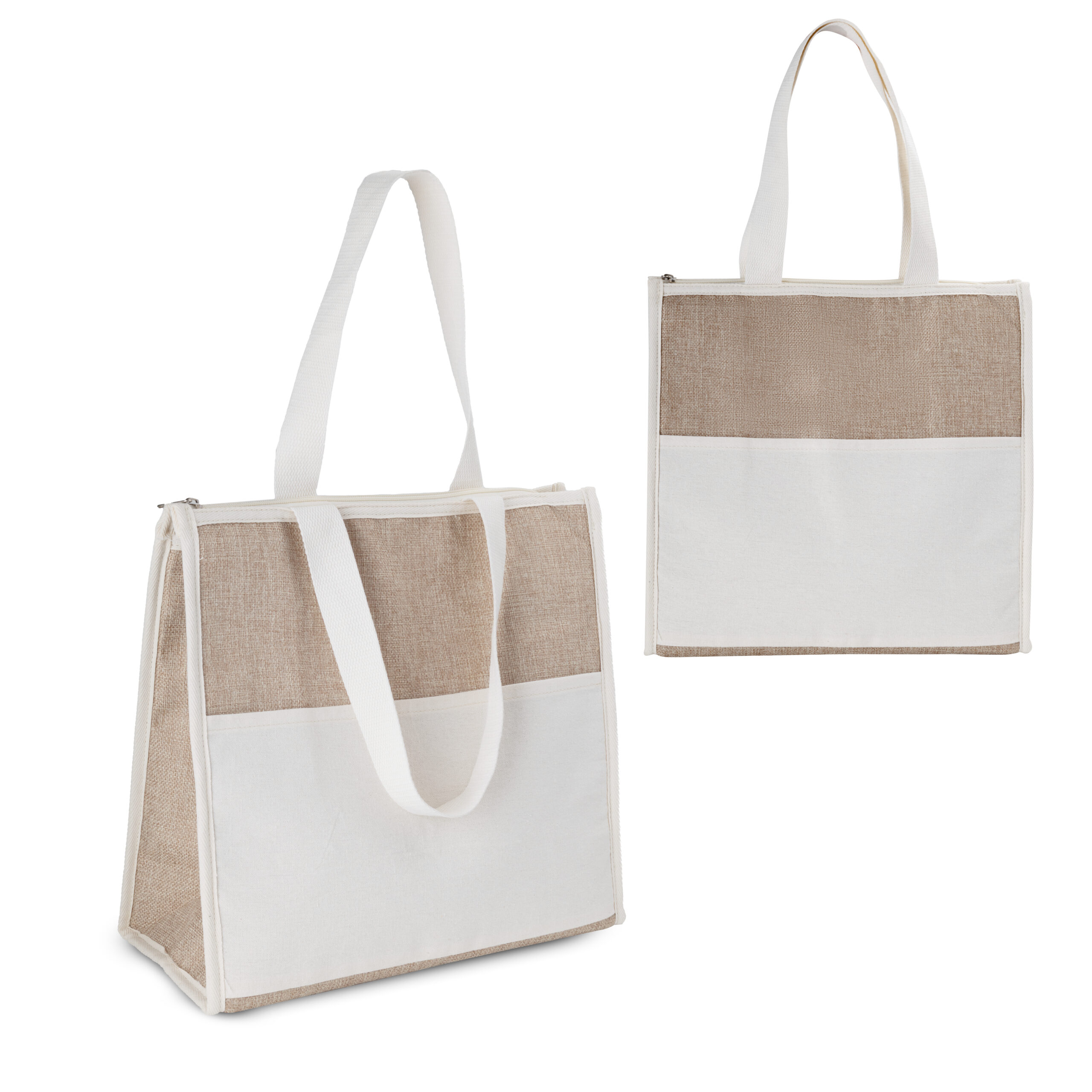 Bolsa Térmica em algodão e Juta sintética (34x34x16cm) BT213 - 4Unik