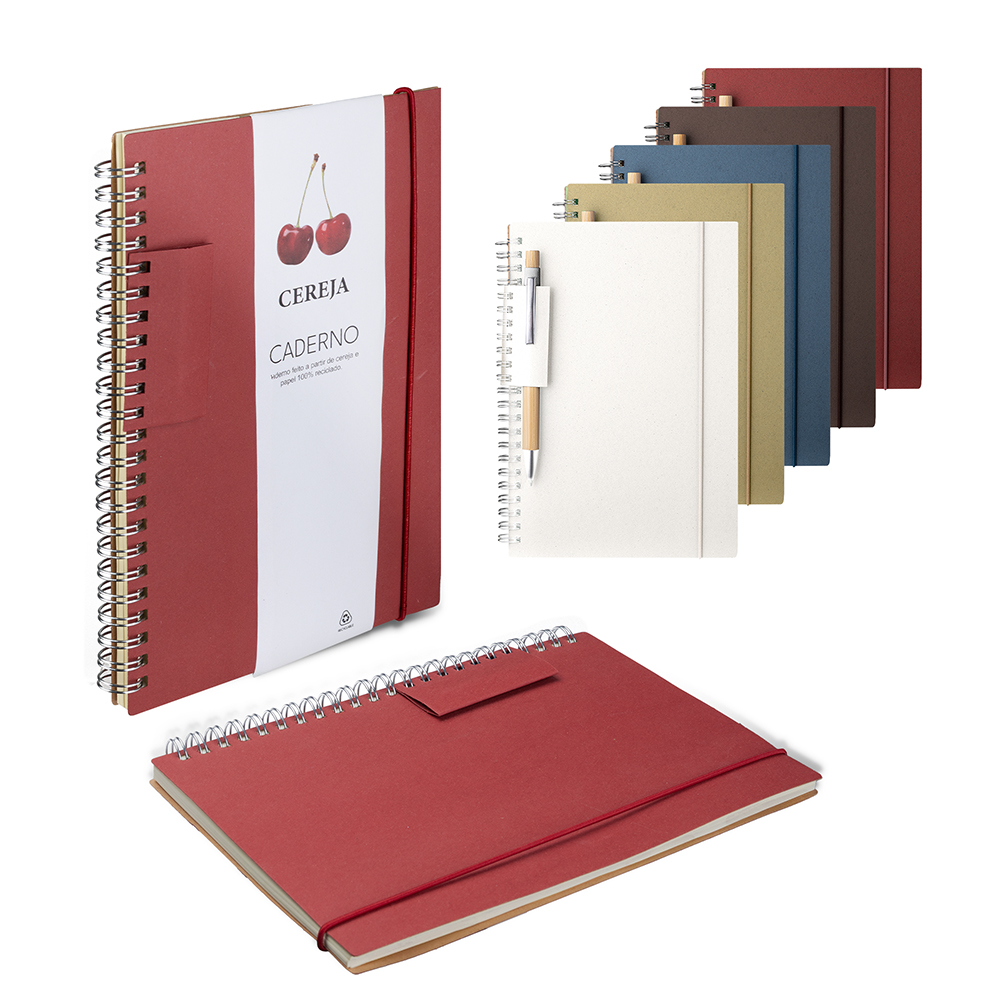 Caderno A5 Capa em Papel Reciclado CAD008 - 4Unik