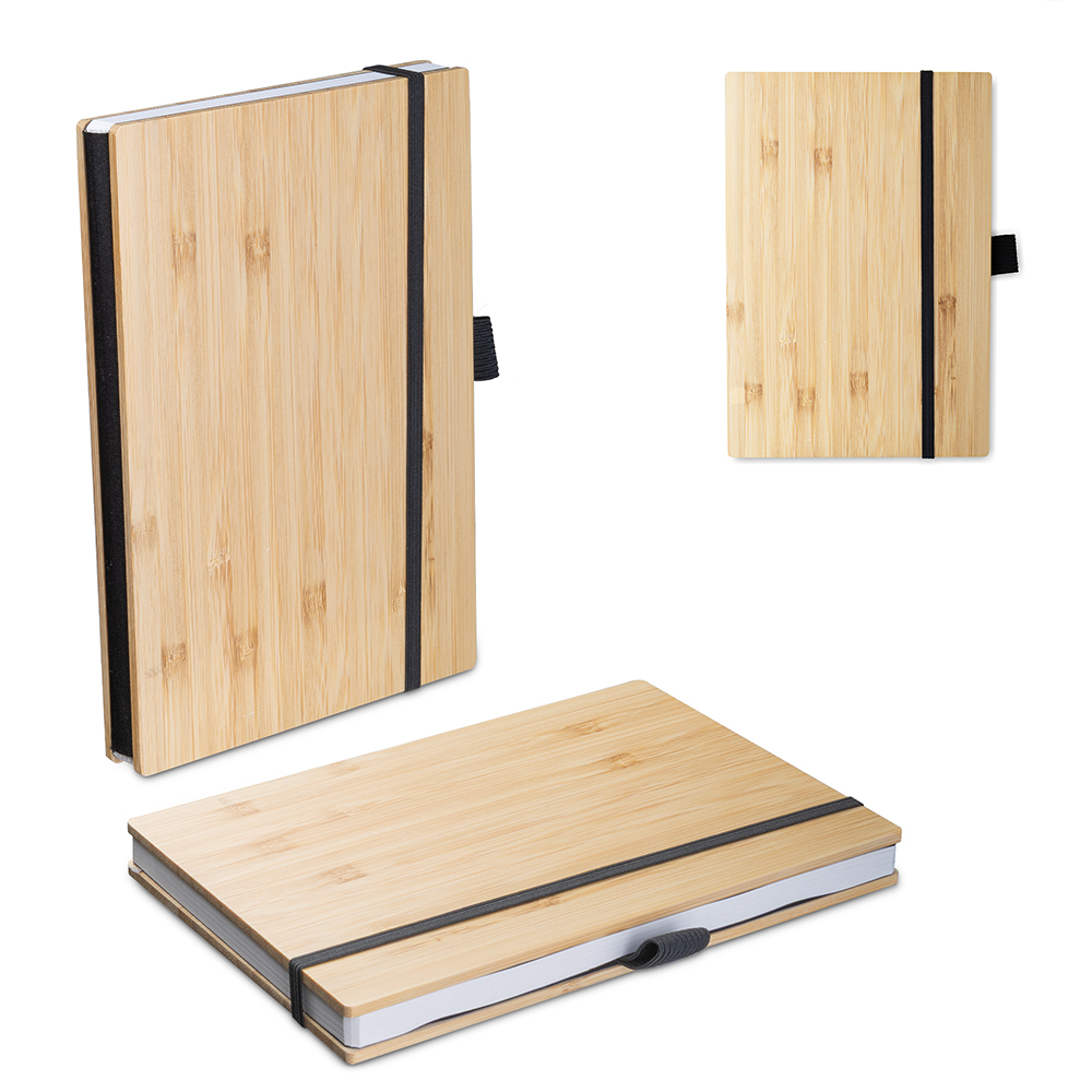 Caderno B6 Capa em Bambu CAD200 - 4Unik