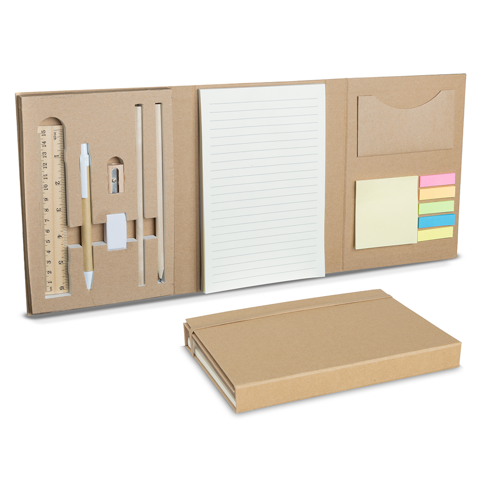 Kit Escritório Capa em Papel Kraft CJ40035 - 4Unik