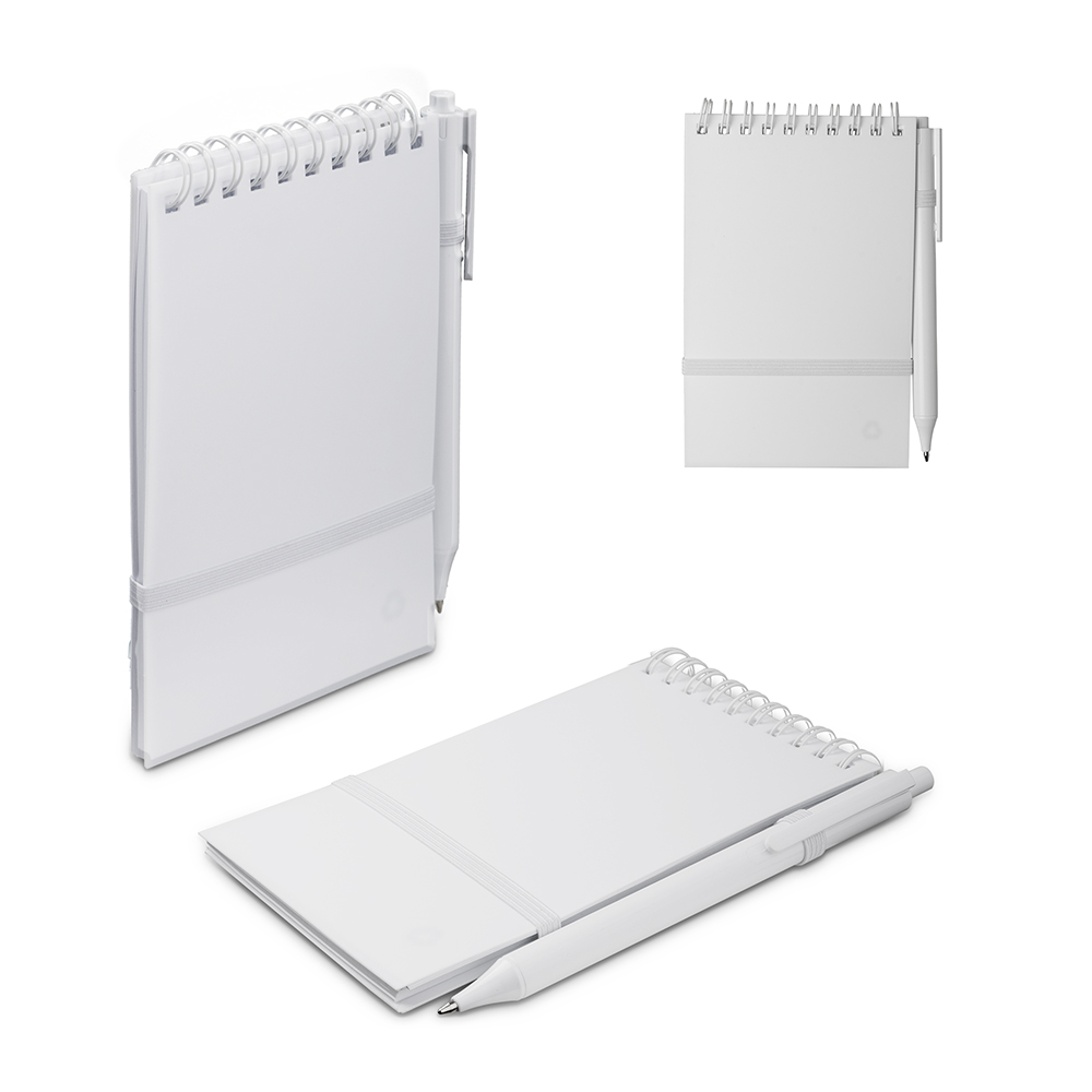 Mini Caderno A6 Capa em PP com caneta BL028 - 4Unik