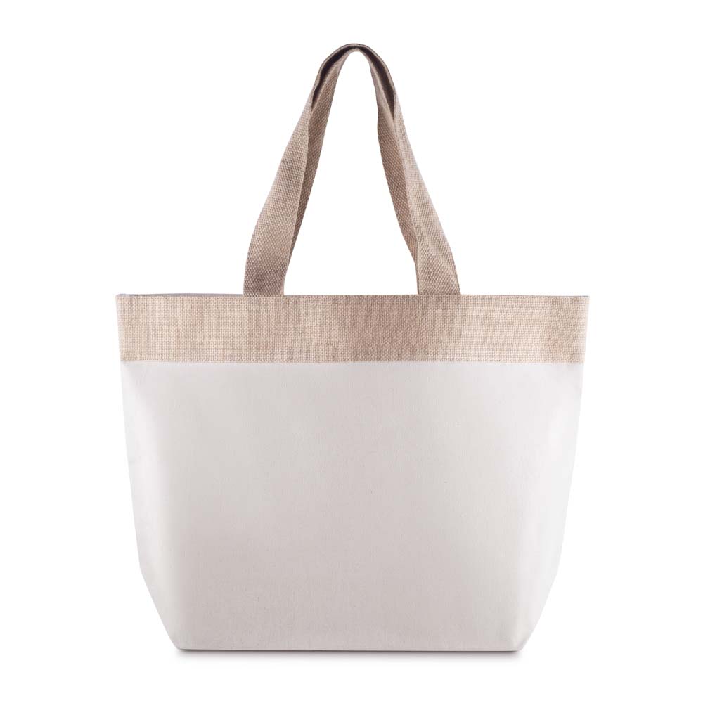 Sacola em Algodão e Juta 220g/m² (34x48x15cm) BAC011 - 4Unik