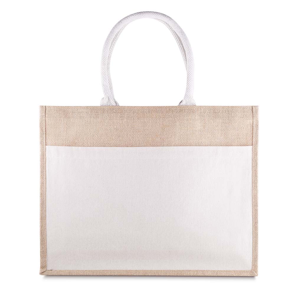 Sacola em Algodão e Juta 220g/m² (35x45x11cm) BAC012 - 4Unik