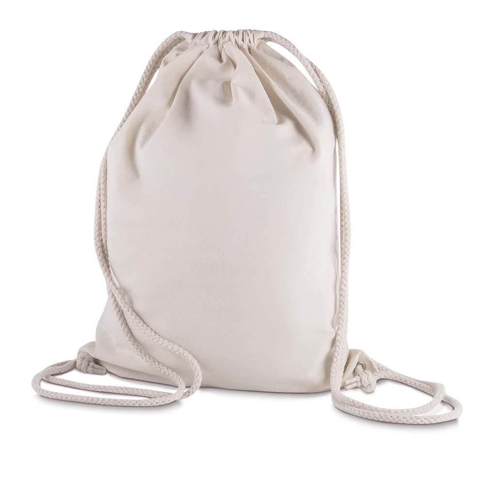 Sacola/Mochila em algodão 145g/m² (41x33x10cm) BP0010 - 4Unik