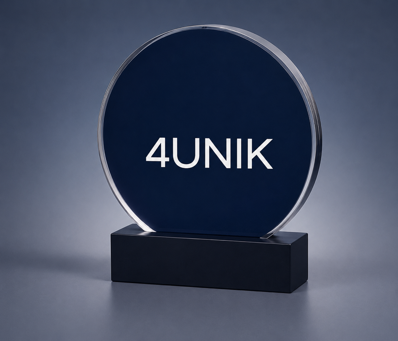 Trofeu em acrilico personalizado  - 4Unik