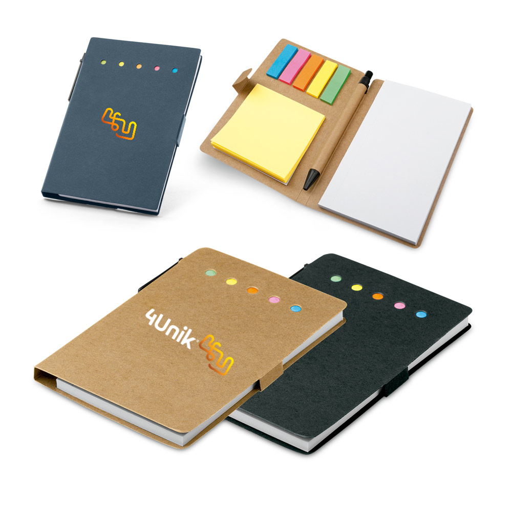 GULLAR. 6 blocos adesivados com 25 folhas cada e capa em papel kraft reciclado - 4Unik