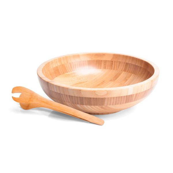 CUMBUCA EM BAMBU COM PEGADOR 22CM - 2L - 4Unik