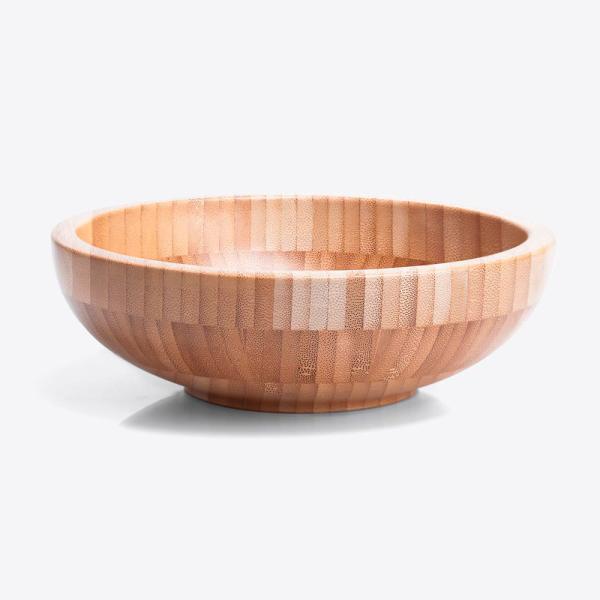 CUMBUCA EM BAMBU COM PEGADOR 22CM - 2L - 4Unik