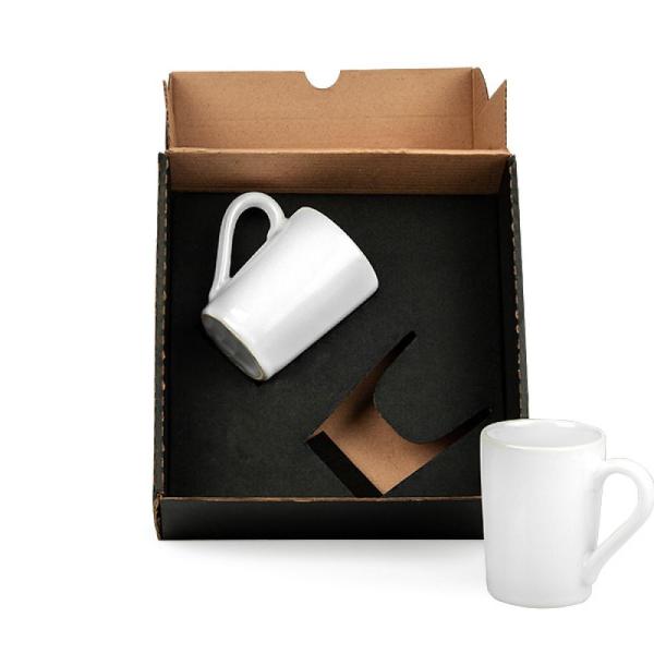 KIT CANECAS EM CERÂMICA BRANCA - 230ML - 4Unik