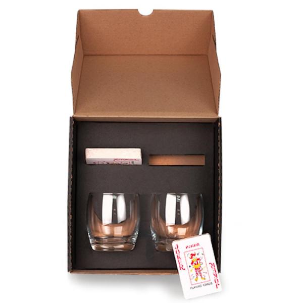 KIT WHISKY COM BARALHO E COPOS - 4Unik