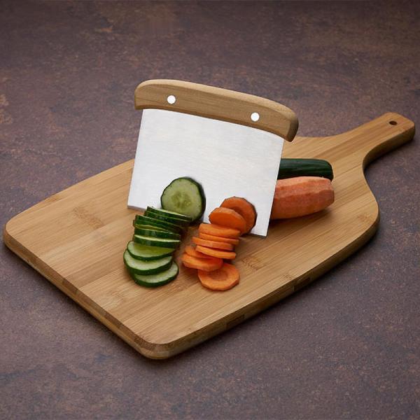 KIT PARA COZINHA EM BAMBU / INOX / VIDRO COM ESPÁTULA MULTIUSO - 3 PÇS - 4Unik