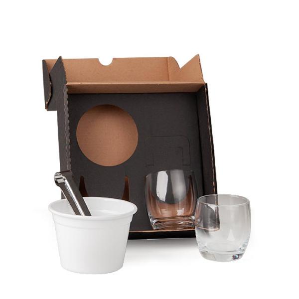 KIT PARA WHISKY COM BALDE - 4 PÇS - 4Unik