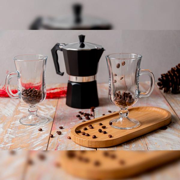 KIT PARA CAFÉ COM CAFETEIRA ITALIANA - 4 PÇS - 4Unik
