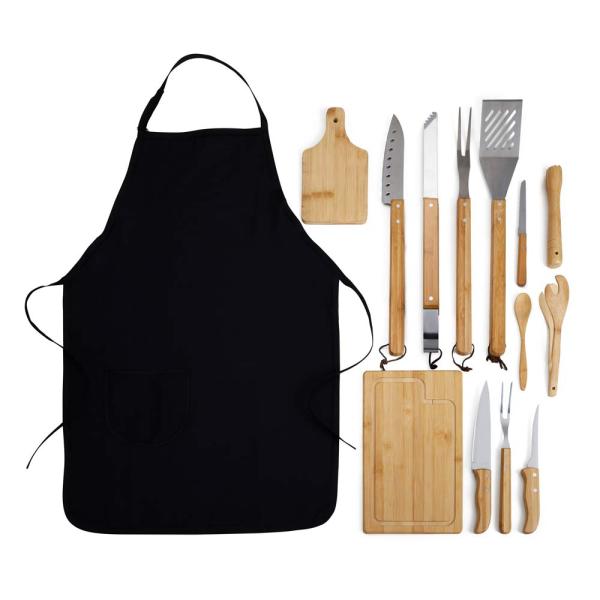 CONJ. PARA CHURRASCO E CAIPIRINHA - 14 PÇS - 4Unik