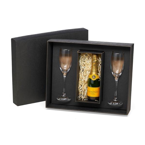 JOGO DE TAÇAS DE VIDRO P/ CHAMPAGNE 190 ML - 2 PÇS - NÃO ACOMPANHA A GARRAFA - 4Unik