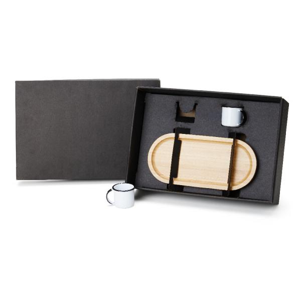 KIT BANDEJA E CANECAS - 3 PÇS - 4Unik