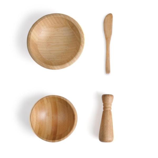 KIT CUMBUCA E AMASSADOR DE TEMPEROS - 4 PÇS - 4Unik