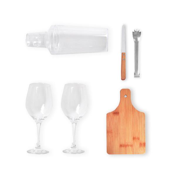 KIT PARA DRINKS C/ COQUETELEIRA - 6 PÇS - 4Unik