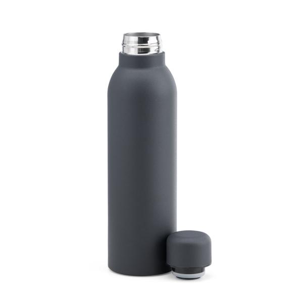 KIT GARRAFA E NECESSAIRE - CINZA/PRETO - 2 PÇS - 4Unik