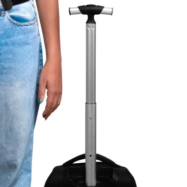 MOCHILA EM POLYESTER 600D COM RODINHA - 35L - PRETA - 4Unik