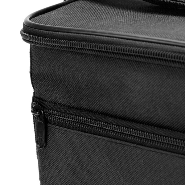 BOLSA TÉRMICA PRETA EM POLYESTER 600D/PEVA - 27X20X25CM - 4Unik