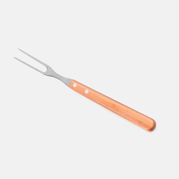 CONJ. PARA CHURRASCO EM BAMBU / MADEIRA / INOX TEXAS - 4 PÇS - 4Unik