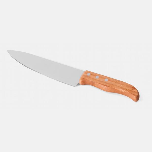 CONJ. GARFO, FACA E CHAIRA EM BAMBU / MADEIRA / INOX COM ESTOJO - 4 PÇS - 4Unik