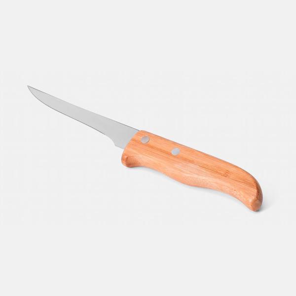 CONJ. DE FACAS BAMBU / MADEIRA / INOX COM ESTOJO FRANKFURT - 7 PÇS - 4Unik