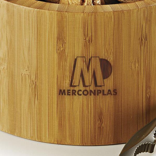 CUMBUCA EM BAMBU COM QUEBRA-NOZES MADRI - 1,8 L - 2 PÇS - 4Unik