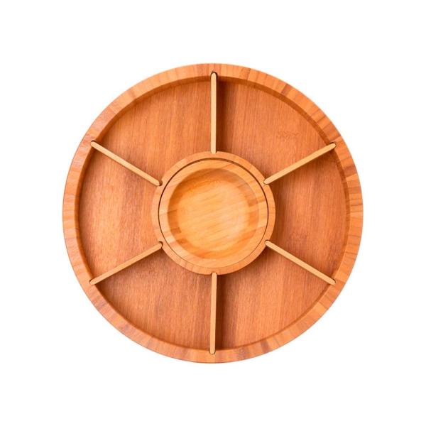 PETISQUEIRA GIRATÓRIA EM BAMBU - 7 DIV. - 4Unik