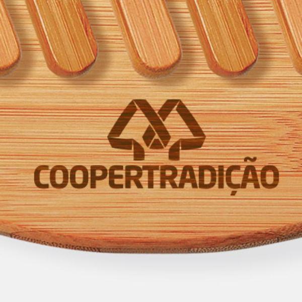CONJ. PARA PIZZA EM BAMBU 35 CM - 11 PÇS - 4Unik