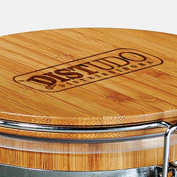 POTE PARA MANTIMENTOS EM BAMBU DUBAI - 0,5 L - 4Unik