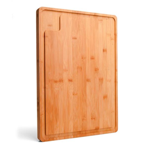 TÁBUA PARA CHURRASCO EM BAMBU 52CM - 4Unik