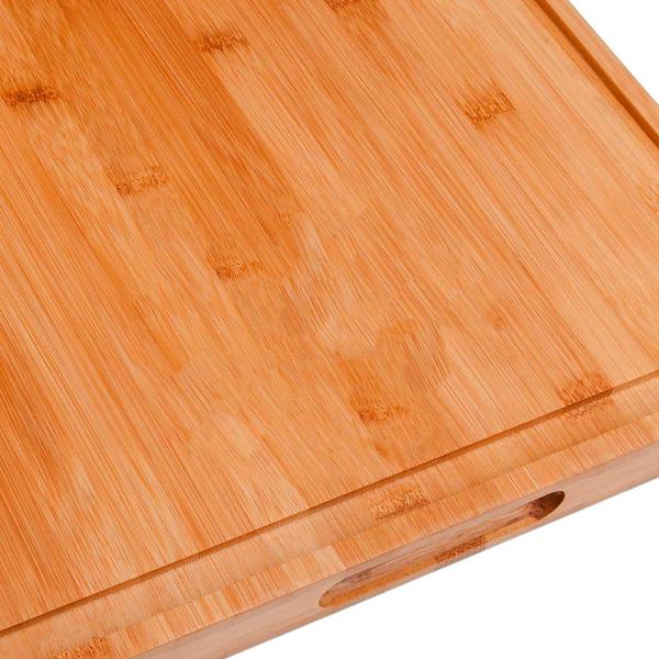 TÁBUA PARA CHURRASCO EM BAMBU 52CM - 4Unik
