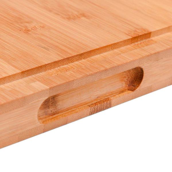 TÁBUA PARA CHURRASCO EM BAMBU 52CM - 4Unik