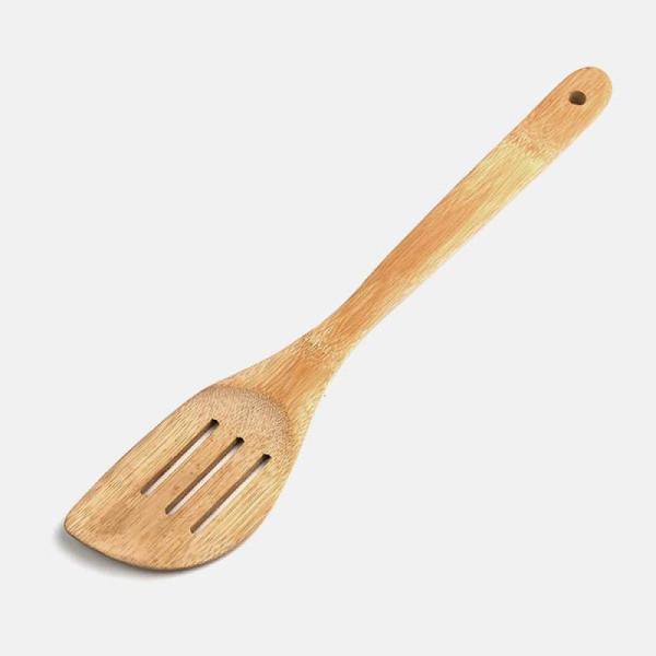 ESPÁTULA PERFURADA EM BAMBU UTILITY - 30 CM - 4Unik